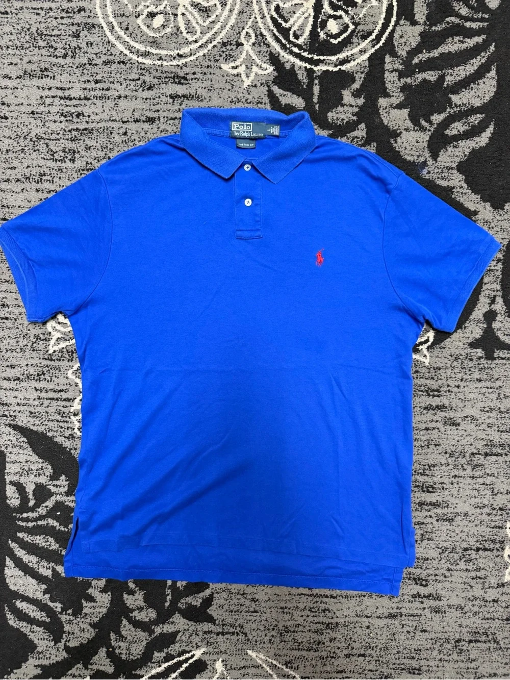 Ralph Lauren Royal Blue Polo Shirt with Red Pony Logo